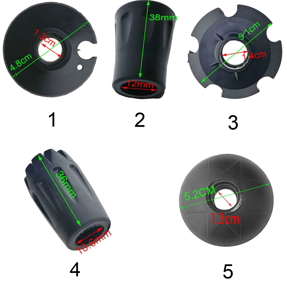 Replacement Hiking Pole Tips - 6 Pack