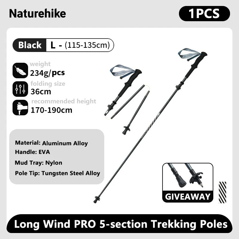 Gearly Hiking Poles - Carbon Fiber (Collapsible)