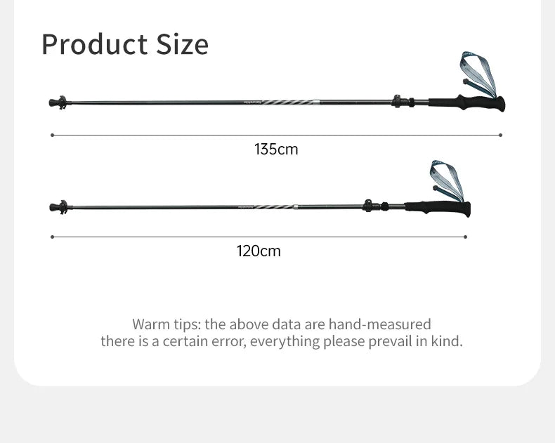 Gearly Hiking Poles - Carbon Fiber (Collapsible)