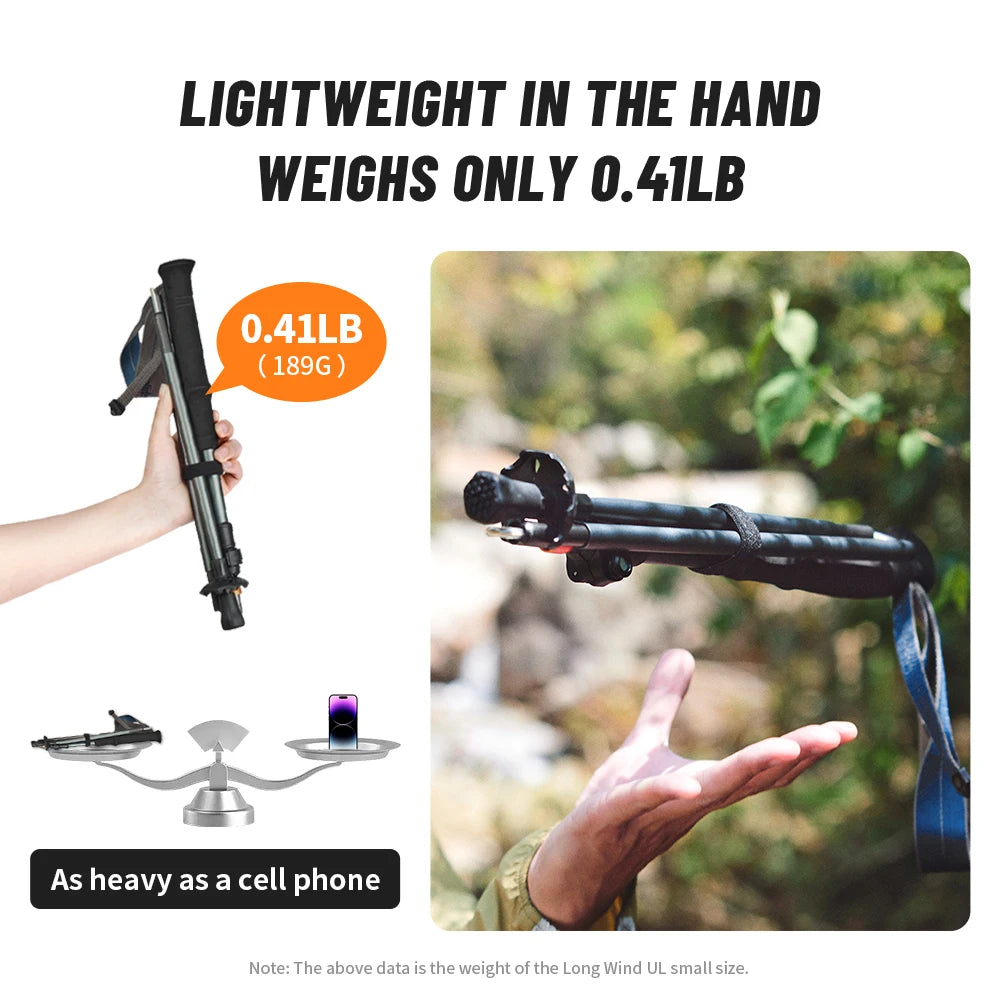 Gearly Hiking Poles - Carbon Fiber (Collapsible)