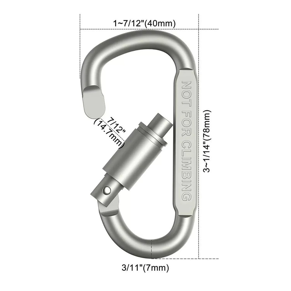Gearly Carabiner Clips (General Use - Not for Climbing)