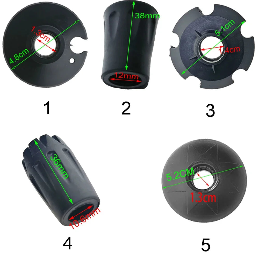 Replacement Hiking Pole Tips - 6 Pack