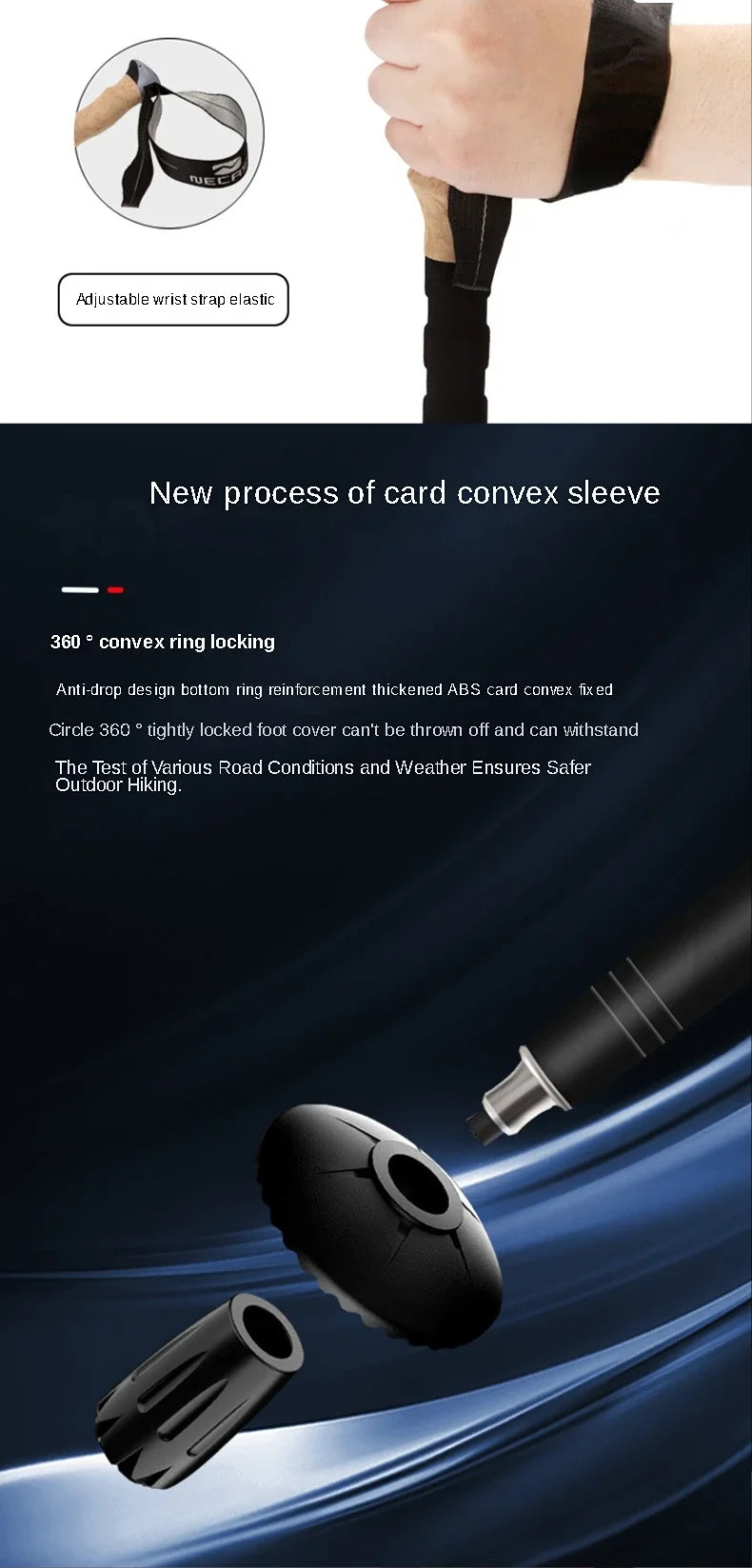 Gearly Hiking Poles - Alluminium (2-Piece)