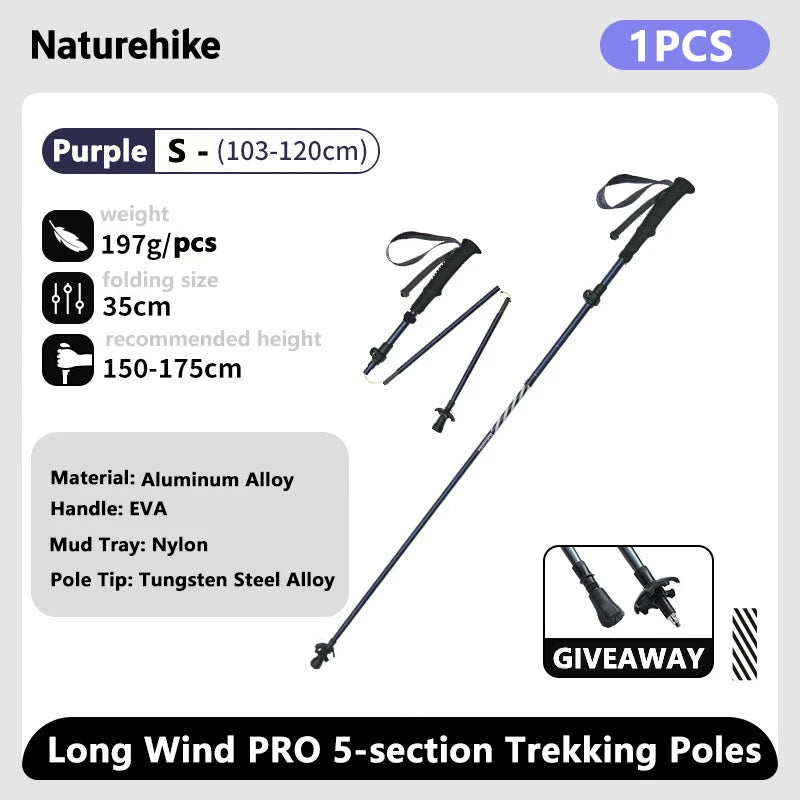 Gearly Hiking Poles - Carbon Fiber (Collapsible)