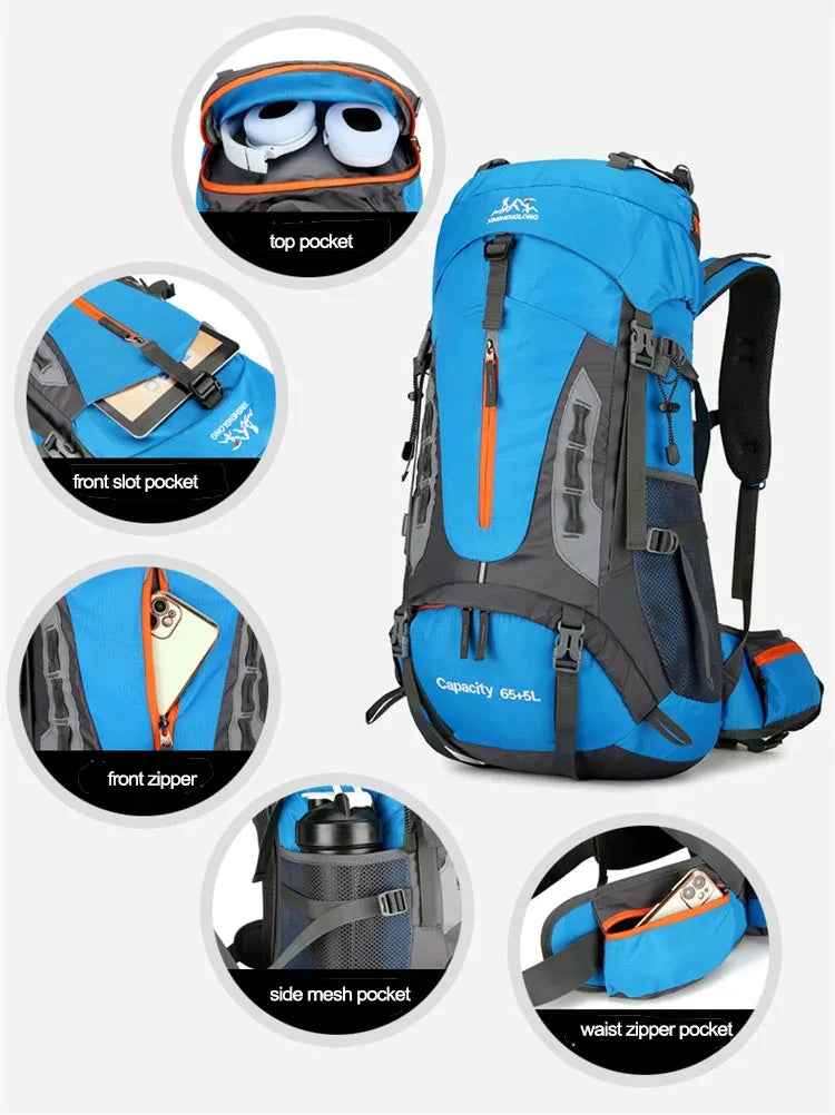 Gearly Premium Hiking Backpack (70L)