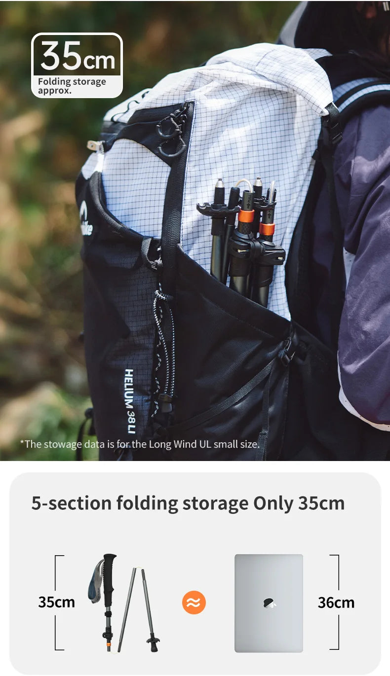 Gearly Hiking Poles - Carbon Fiber (Collapsible)