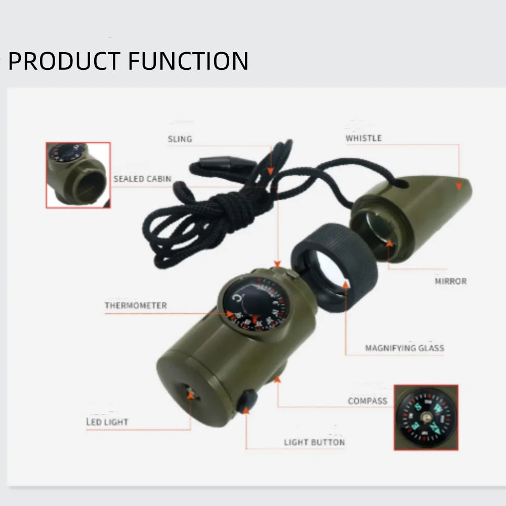 Gearly Emergency Multifunctional Survival Whistle