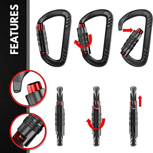 Aluminium Locking Utility Carabiner