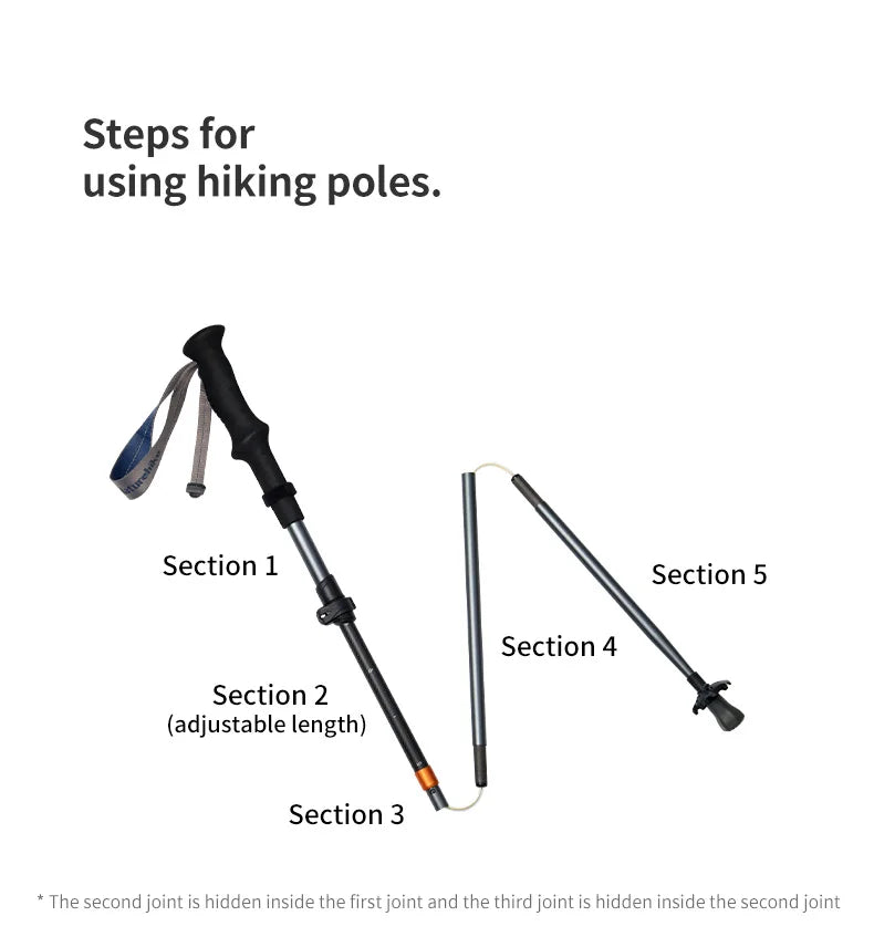 Gearly Hiking Poles - Carbon Fiber (Collapsible)