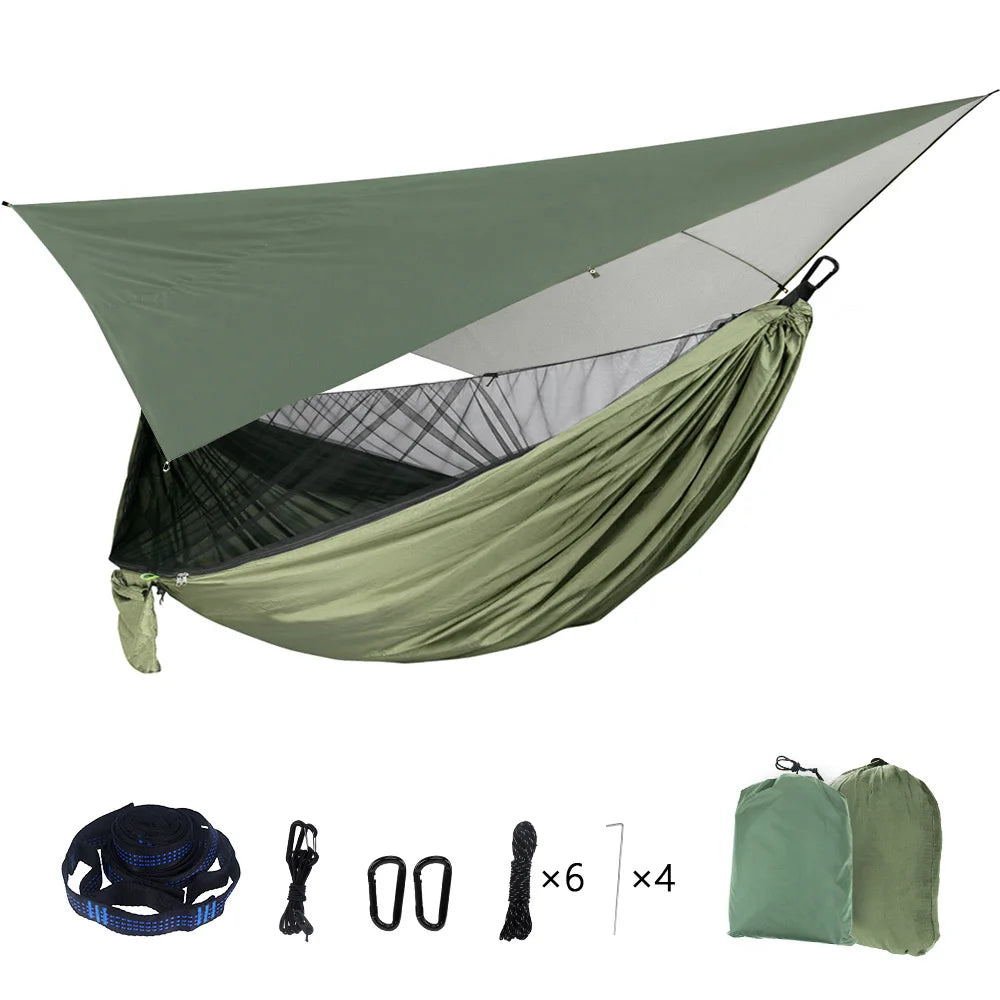 Gearly Hammock with Waterproof Tarp